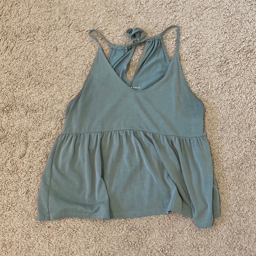 American Eagle peplum tank top.